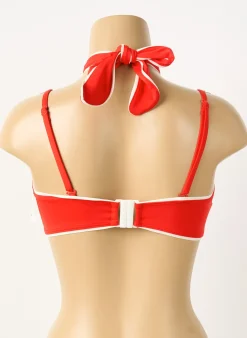 Haut De Maillot De Bain Aubade Rouge Haut Soutien-gorge Avec Mousse De Rembourrage Amovible