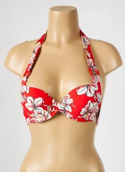 Haut De Maillot De Bain Aubade Rouge Haut Soutien-gorge Push-up