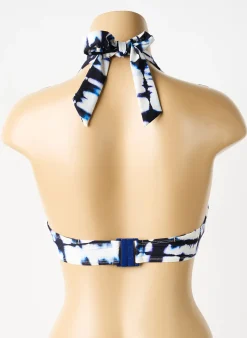 Haut De Maillot De Bain Aubade Bleu Haut Soutien-gorge Push-up