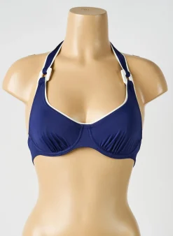 Haut De Maillot De Bain Aubade Bleu Haut Soutien-gorge Balconnet