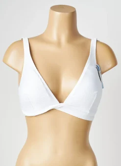 Haut De Maillot De Bain Princesse Tam-tam Blanc Haut Triangles