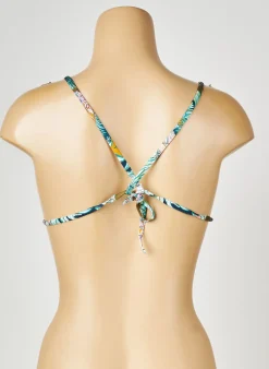 Haut De Maillot De Bain Princesse Tam-tam Bleu Haut Triangles