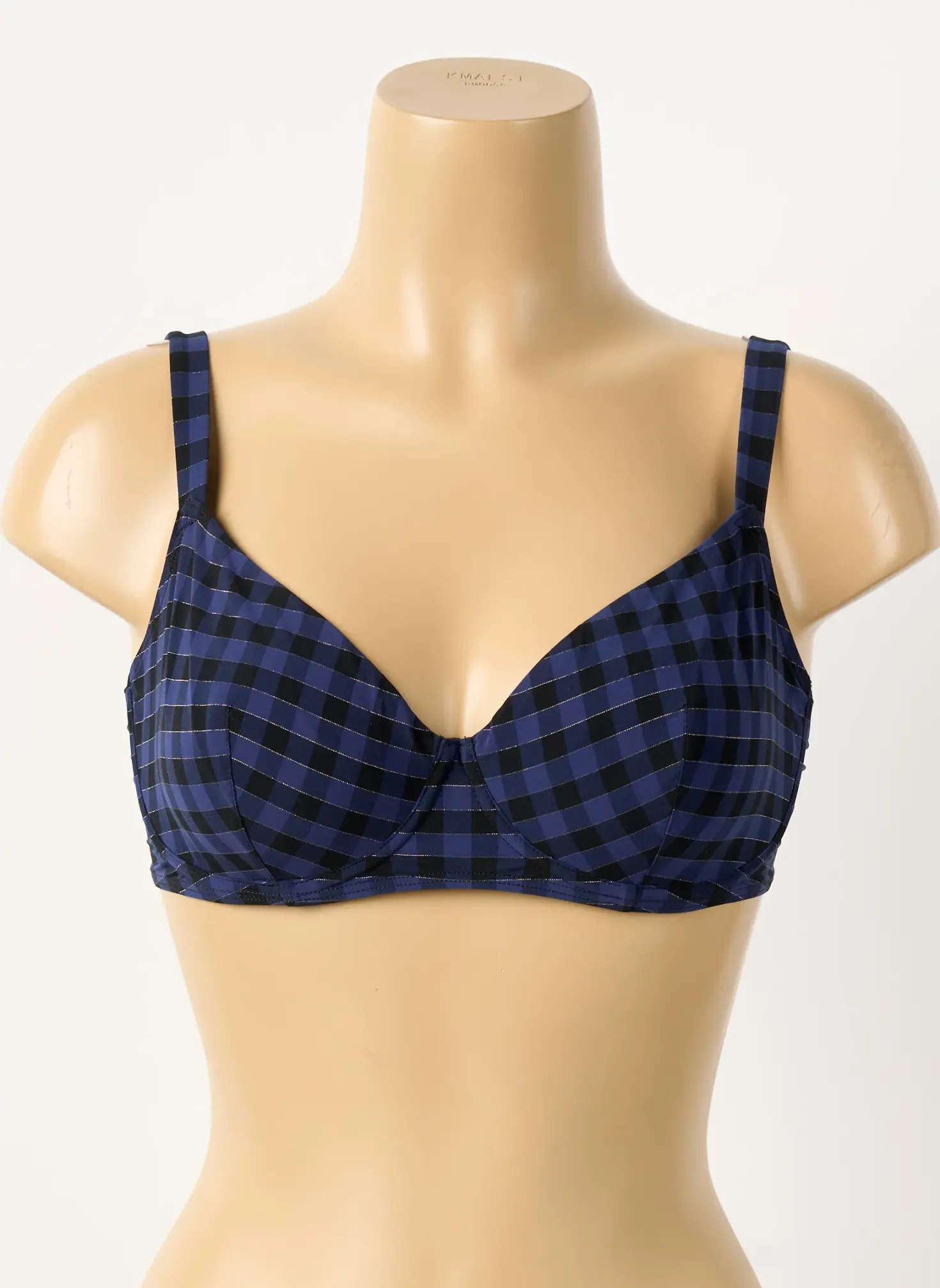 Haut De Maillot De Bain Simone Perele Bleu Haut Soutien-gorge Balconnet