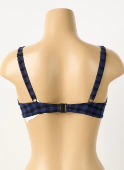 Haut De Maillot De Bain Simone Perele Bleu Haut Soutien-gorge Balconnet