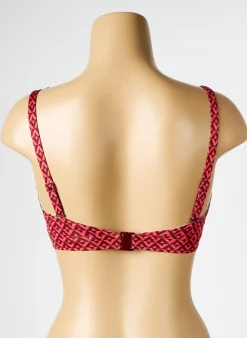 Haut De Maillot De Bain Simone Perele Rouge Haut Bandeau