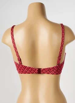 Haut De Maillot De Bain Simone Perele Rouge Haut Bandeau