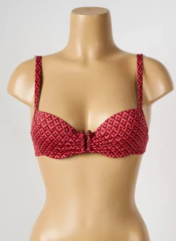 Haut De Maillot De Bain Simone Perele Rouge Haut Soutien-gorge Moulé