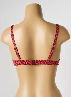 Haut De Maillot De Bain Simone Perele Rouge Haut Soutien-gorge Moulé