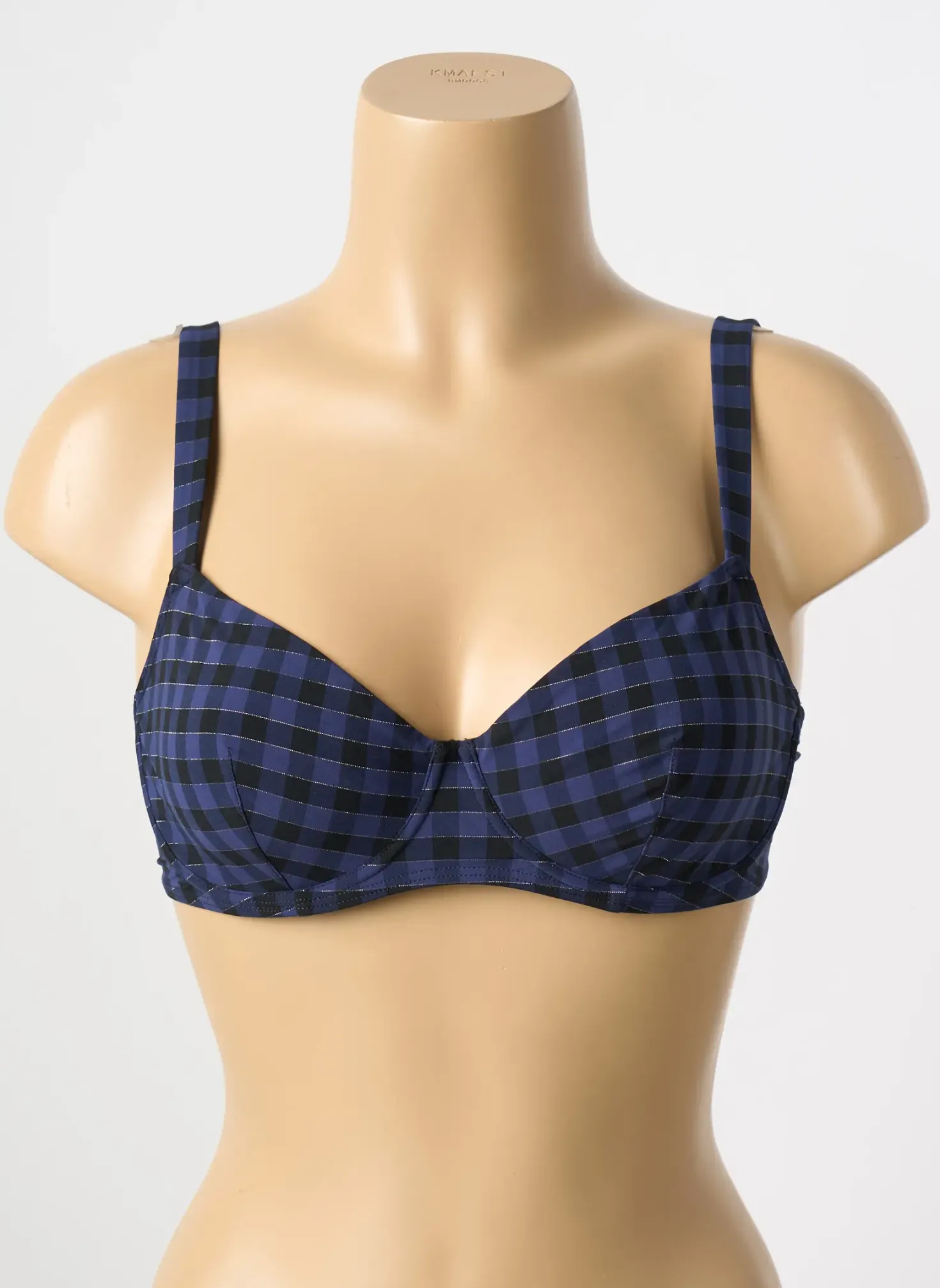 Haut De Maillot De Bain Simone Perele Bleu Haut Soutien-gorge Emboitant