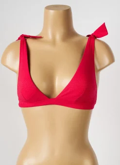 Haut De Maillot De Bain Simone Perele Rouge Haut Triangles