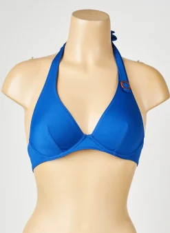 Haut De Maillot De Bain Simone Perele Bleu Haut Soutien-gorge Balconnet