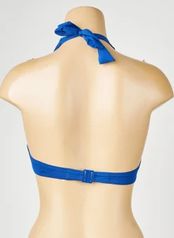 Haut De Maillot De Bain Simone Perele Bleu Haut Soutien-gorge Balconnet