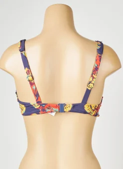 Haut De Maillot De Bain Simone Perele Bleu Haut Soutien-gorge Emboitant