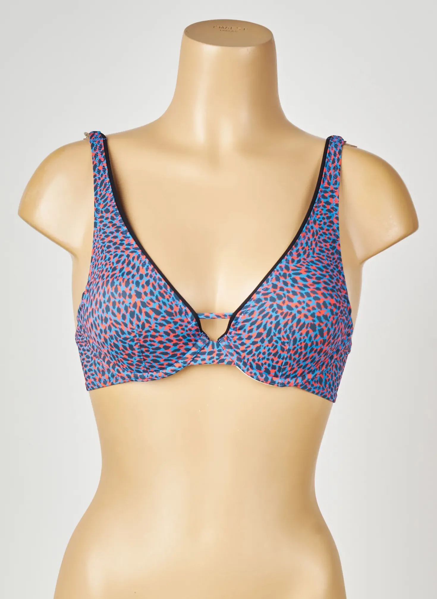 Haut De Maillot De Bain Simone Perele Bleu Haut Soutien-gorge Moulé