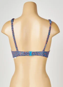 Haut De Maillot De Bain Simone Perele Bleu Haut Soutien-gorge Moulé