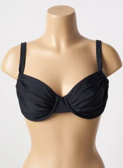 Haut De Maillot De Bain Sun Project Noir Haut Soutien-gorge Emboitant