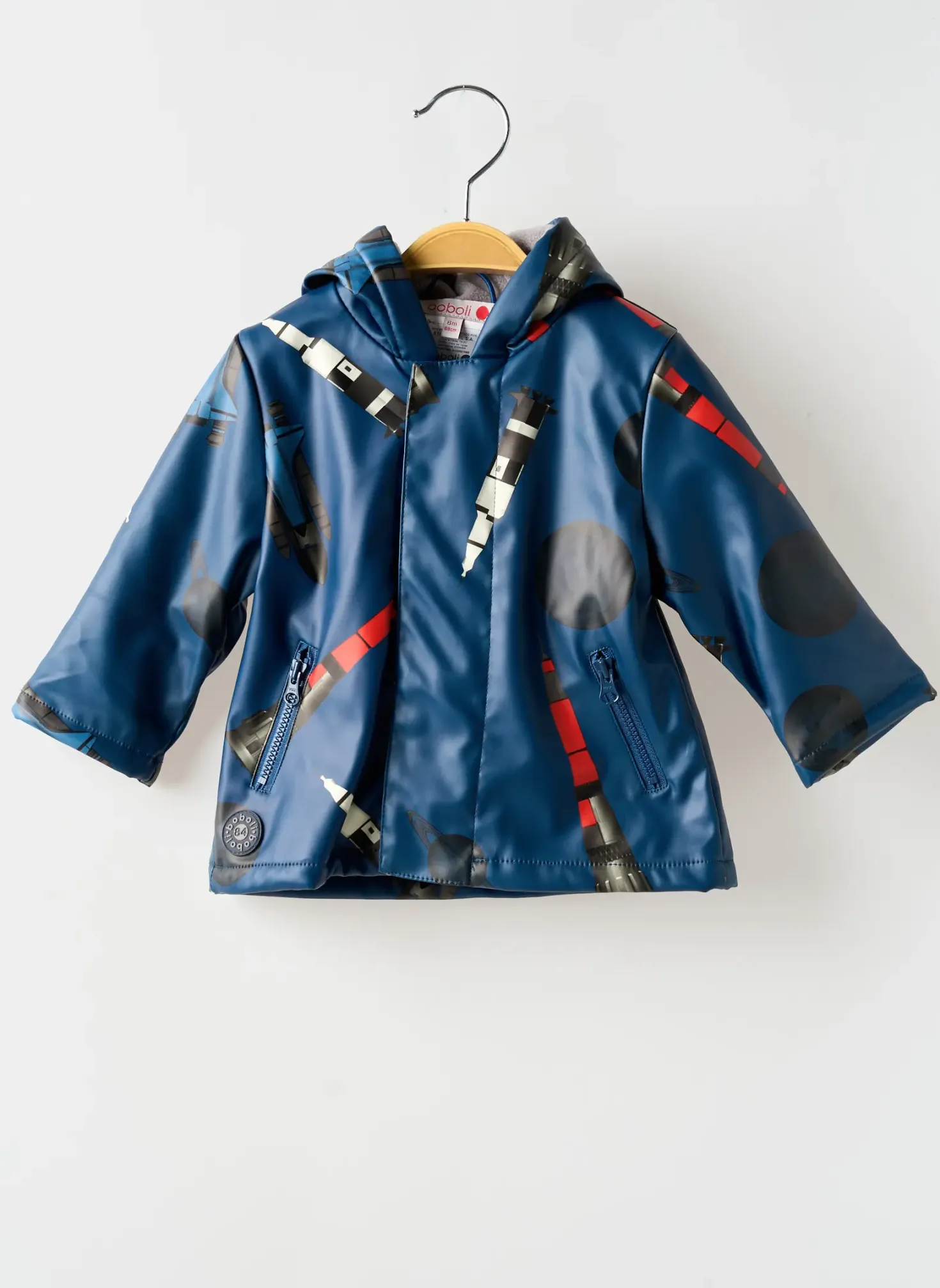 Imperméable Boboli Bleu A Capuche