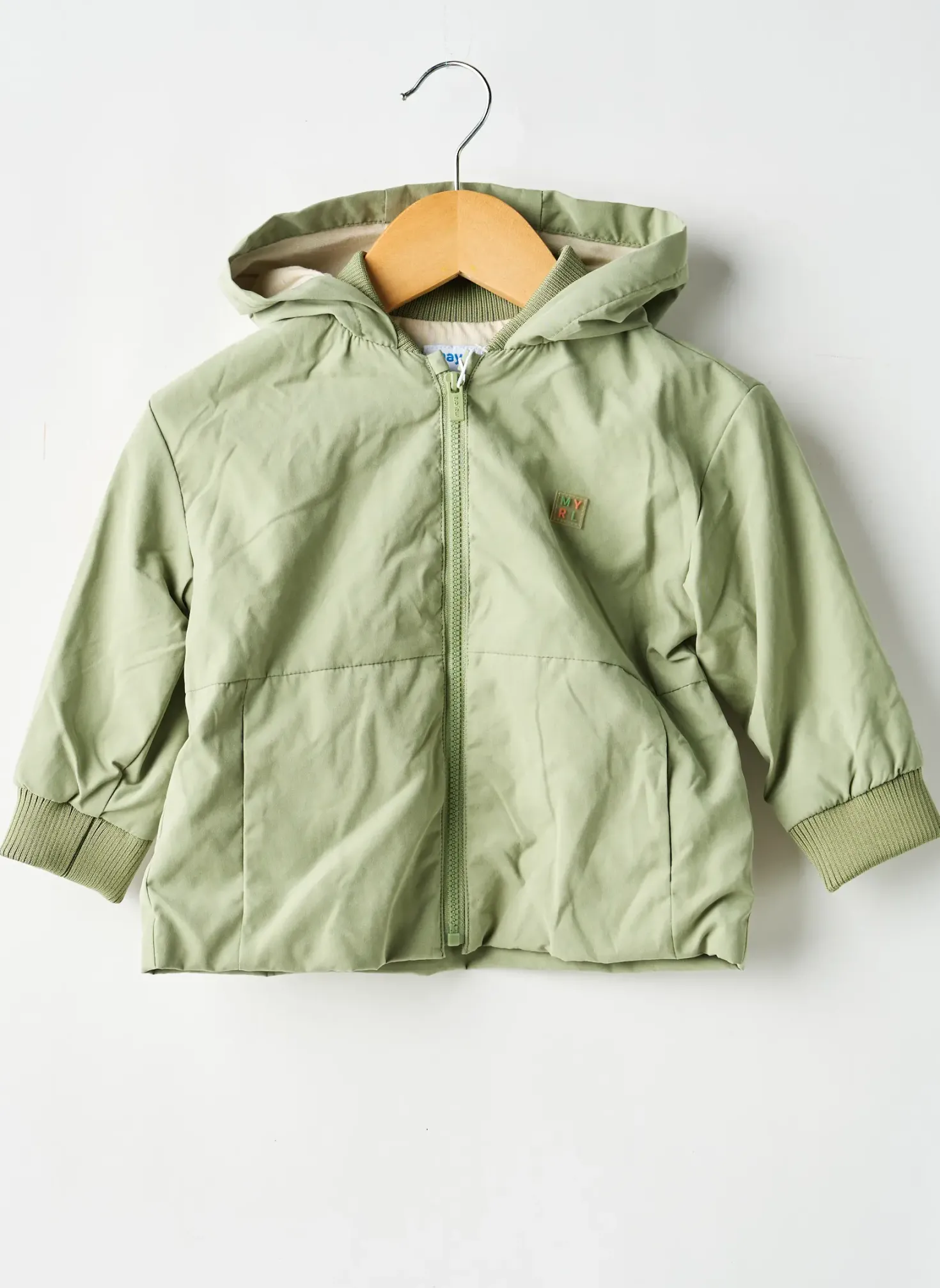 Imperméable Mayoral Vert A Capuche