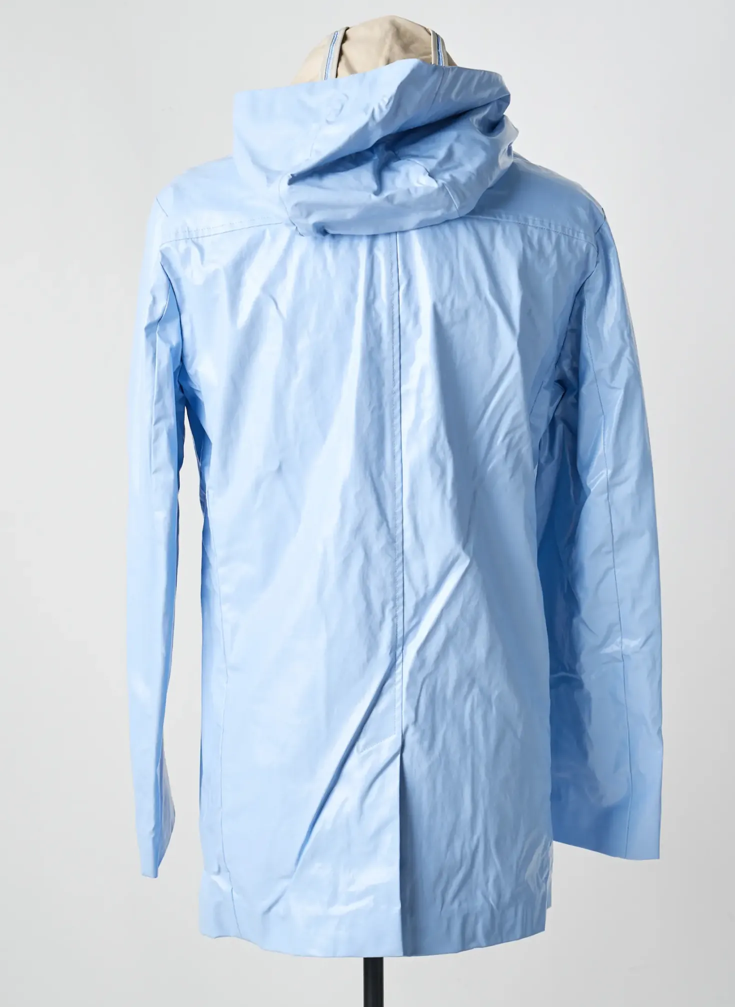 Imperméable Pierre Talamon Bleu A Capuche