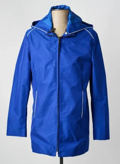Imperméable Pierre Talamon Bleu A Capuche