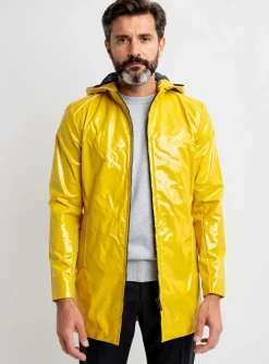 Imperméable Pierre Talamon Jaune A Capuche