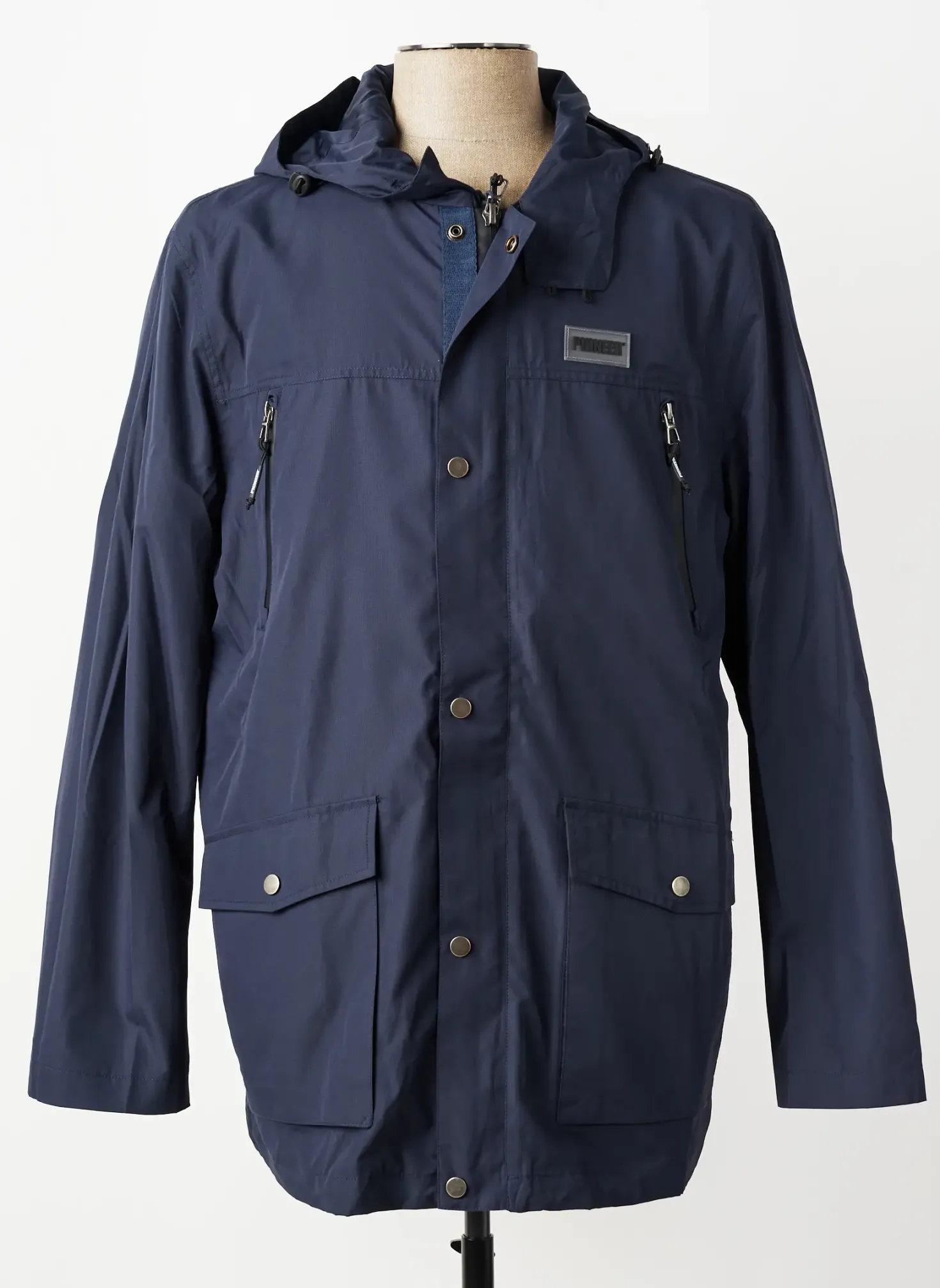 Imperméable Pioneer Bleu A Capuche