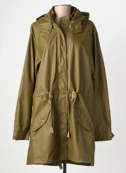 Imperméable Soyaconcept Vert A Capuche