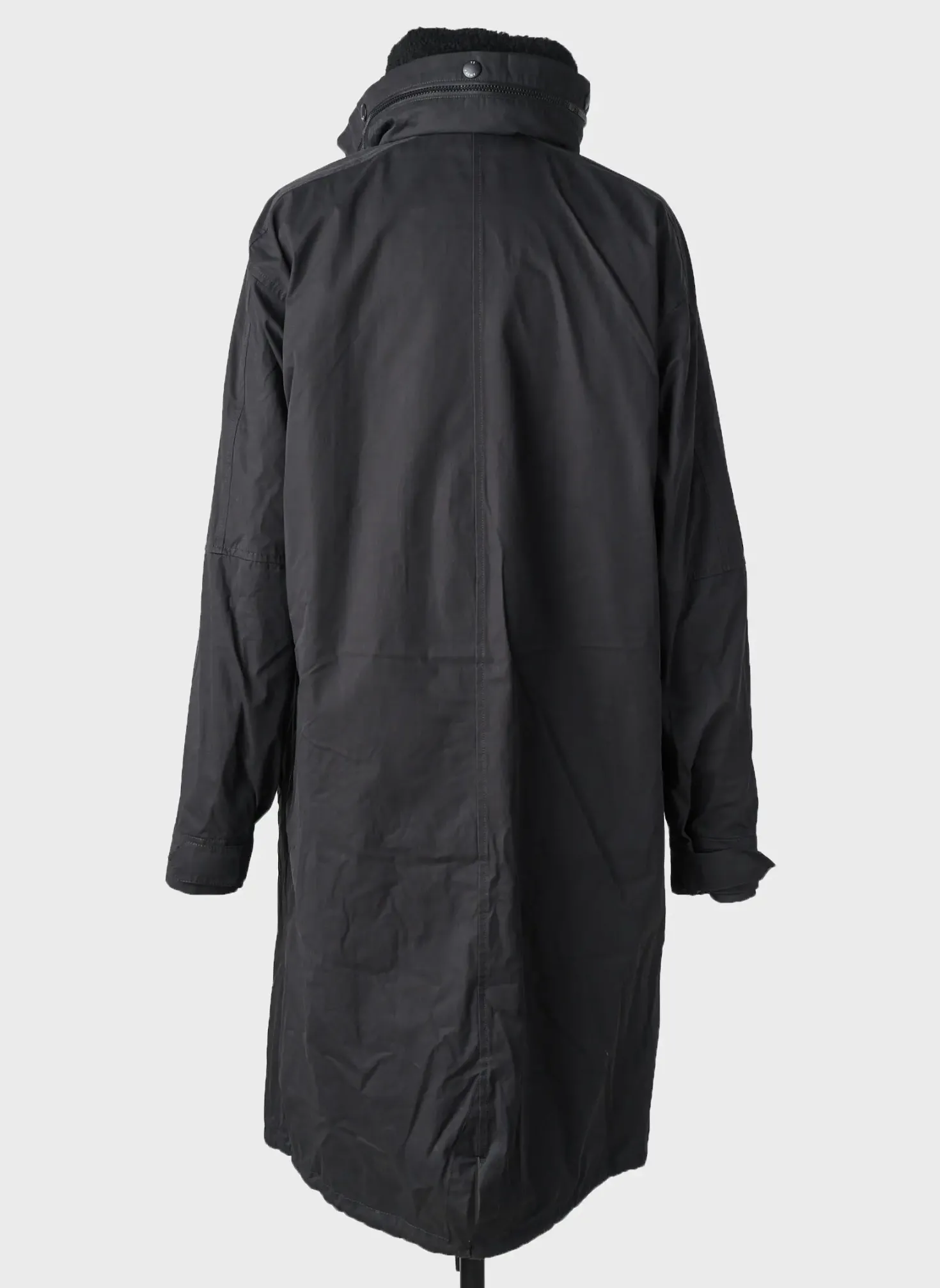 Imperméable Yves Salomon Noir Sans Capuche