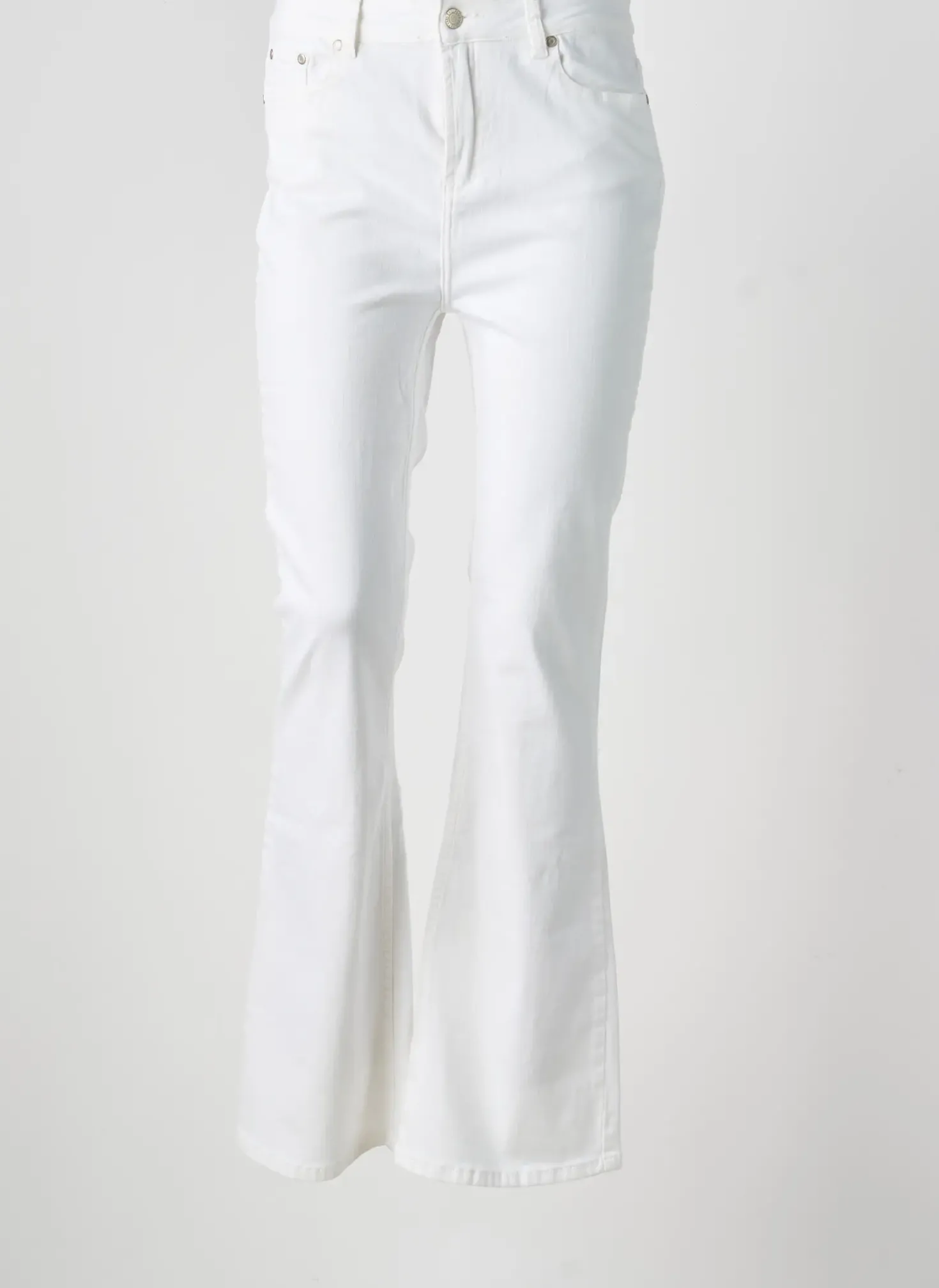 Jean Coupe Flare Esqualo Blanc