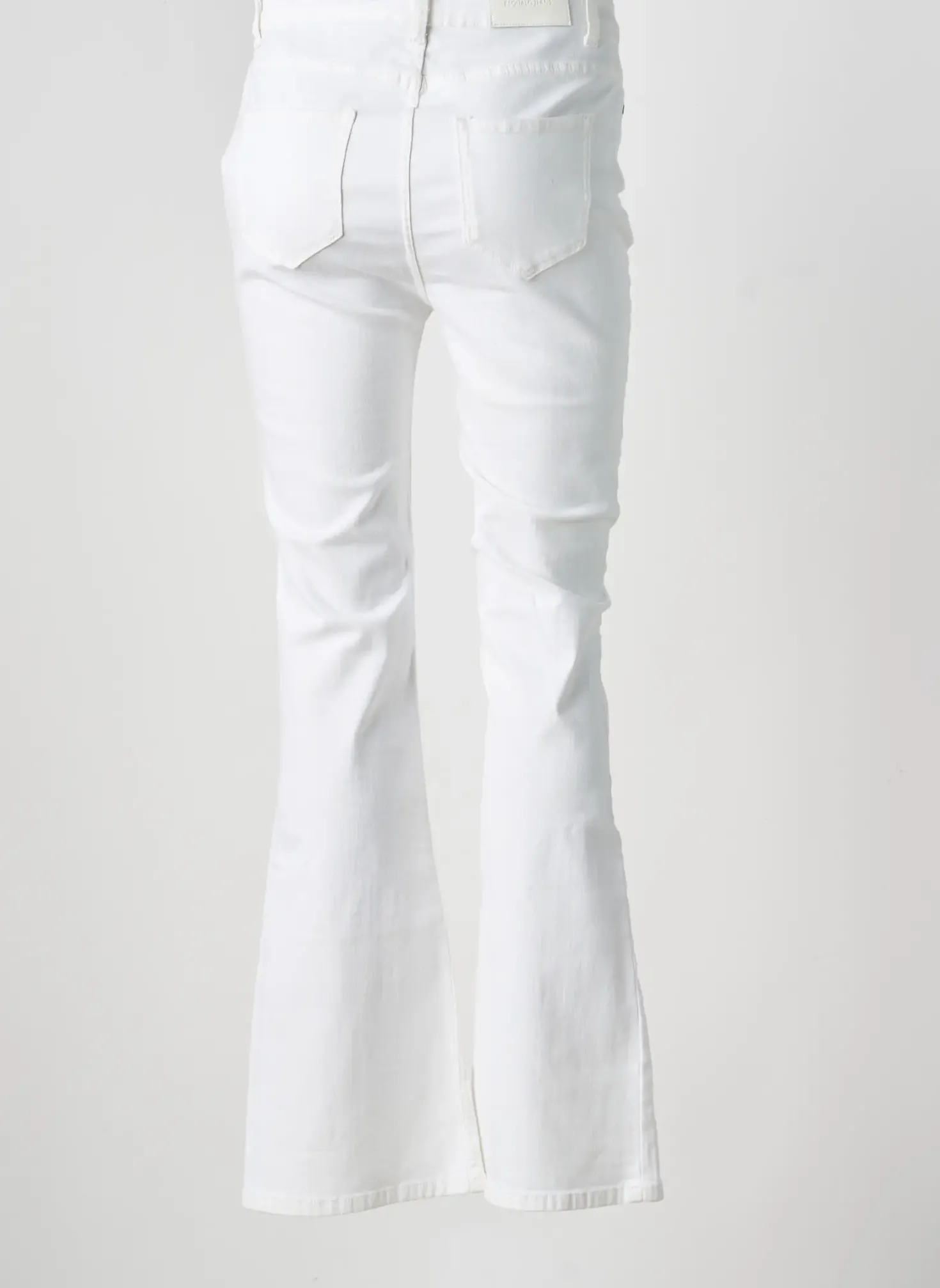 Jean Coupe Flare Esqualo Blanc