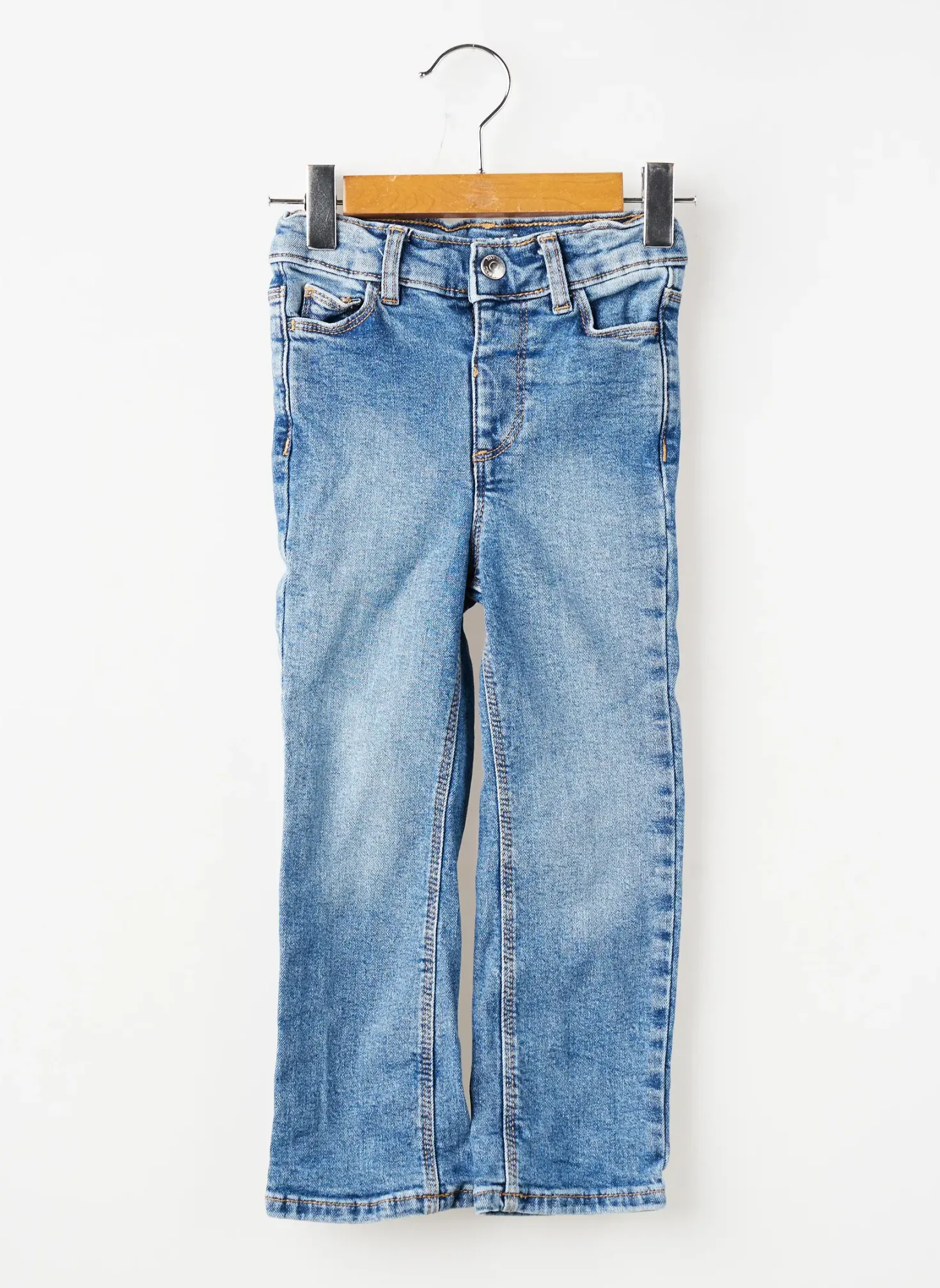 Jean Coupe Flare Kiabi Bleu Taille Ajustable