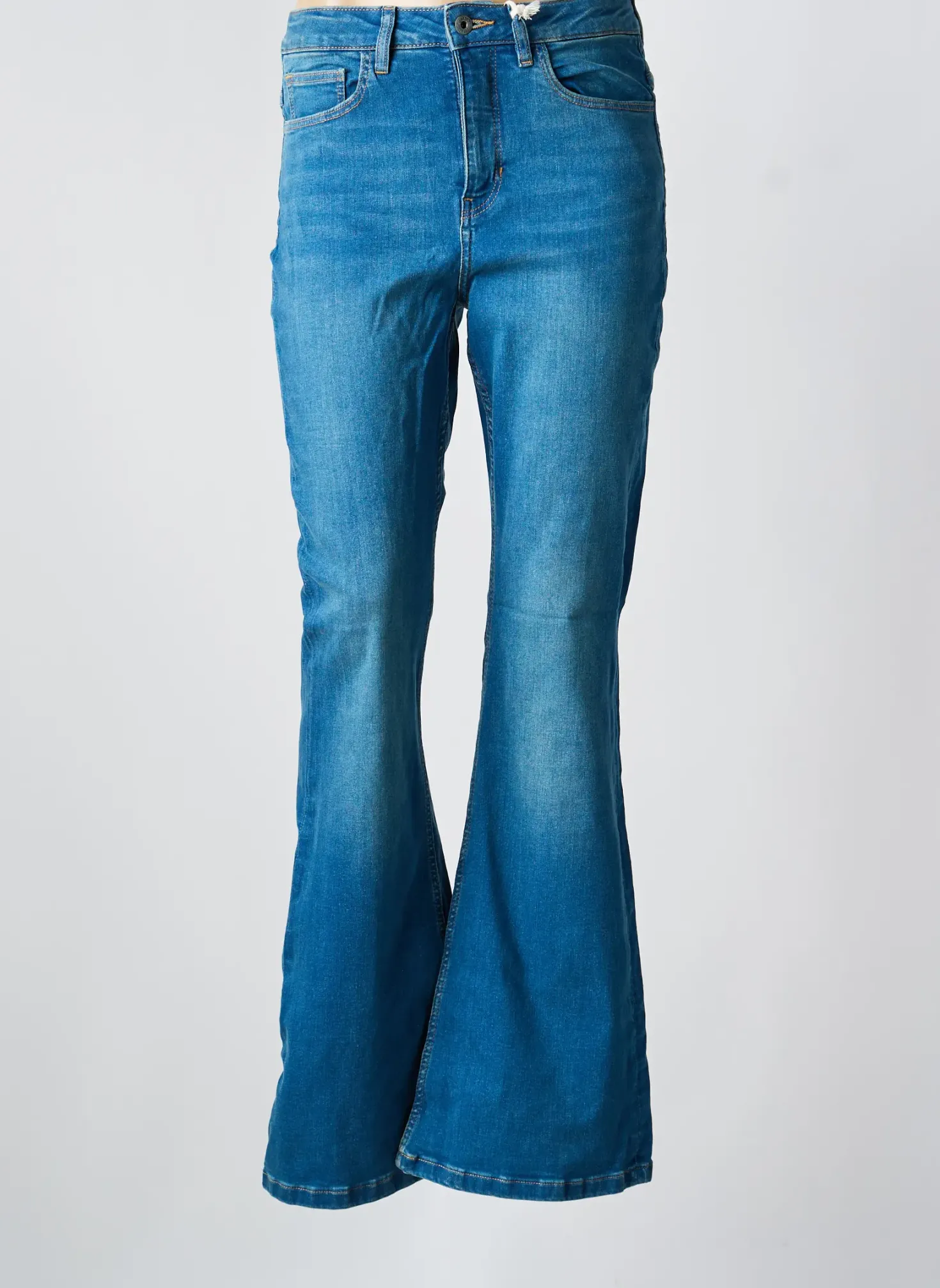 Jean Coupe Flare Kuyichi Bleu Taille Normale
