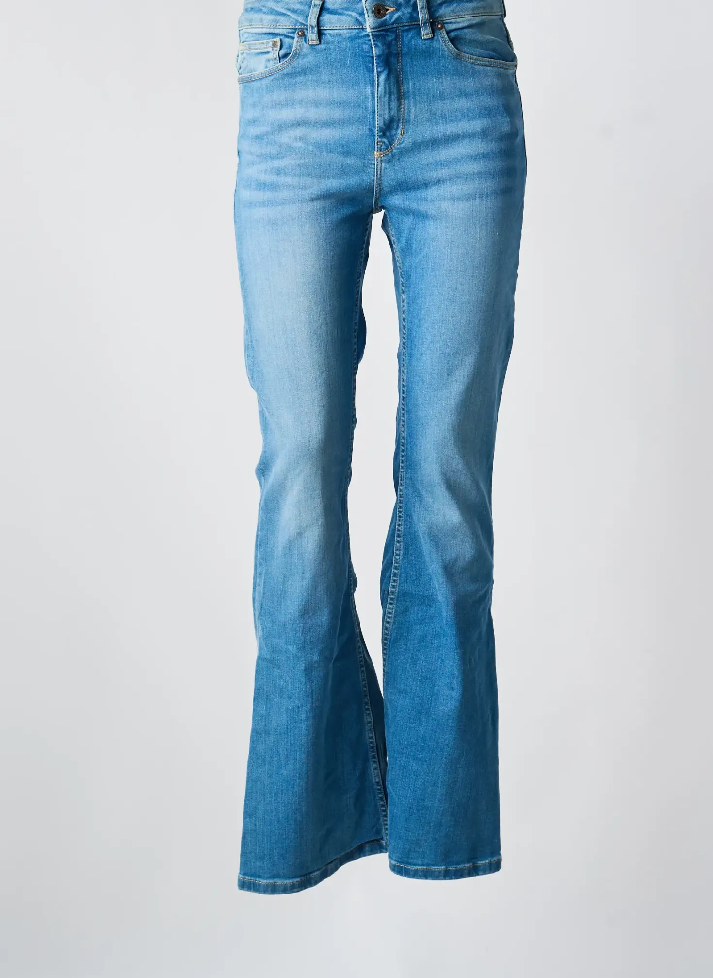 Jean Coupe Flare Kuyichi Bleu Taille Normale