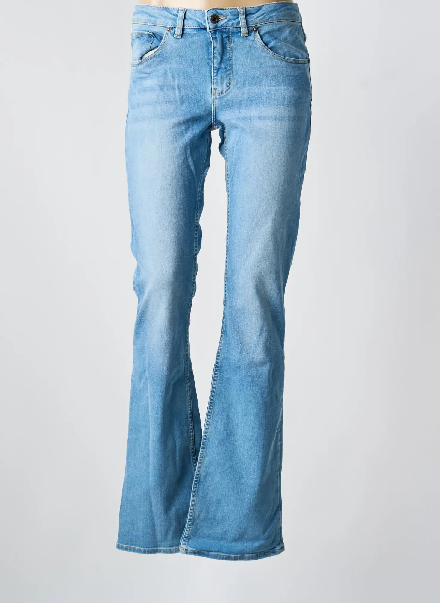 Jean Coupe Flare Kuyichi Bleu Taille Normale