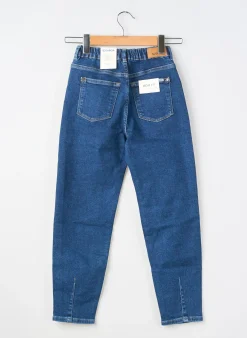 Jean Coupe Mom Garcia Bleu Taille Élastique