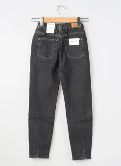 Jean Coupe Mom Garcia Noir Taille Élastique
