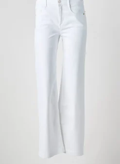 Jeans Bootcut Anna Montana Blanc Taille Haute