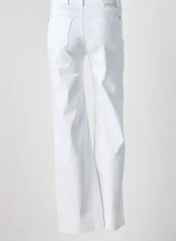 Jeans Bootcut Anna Montana Blanc Taille Haute