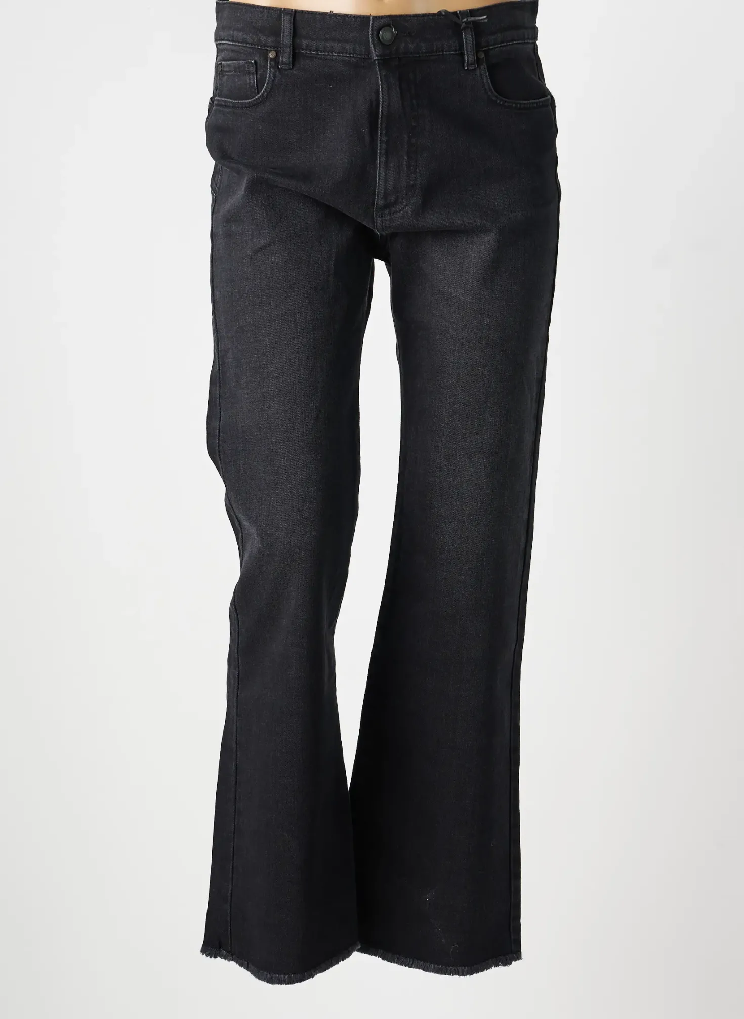 Jeans Bootcut Ikks Noir Taille Normale