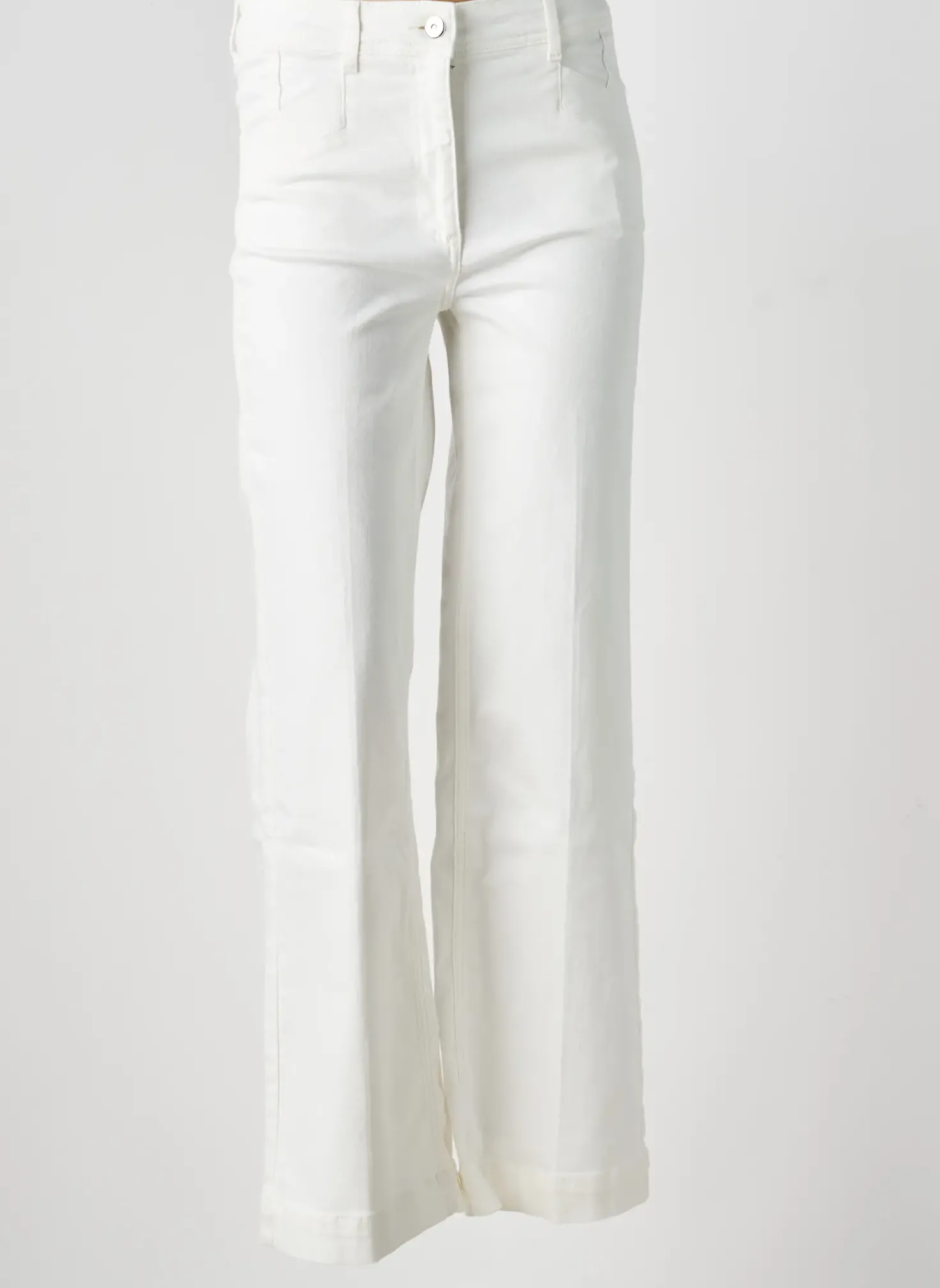 Jeans Bootcut Olsen Beige Taille Haute