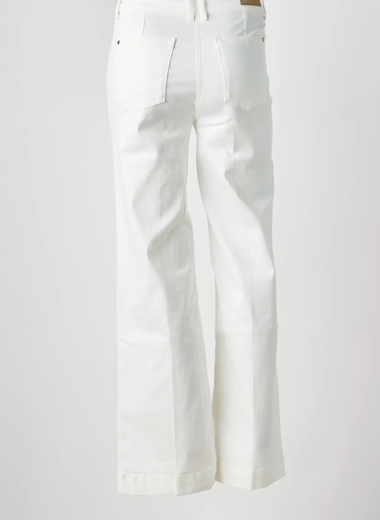 Jeans Bootcut Olsen Beige Taille Haute