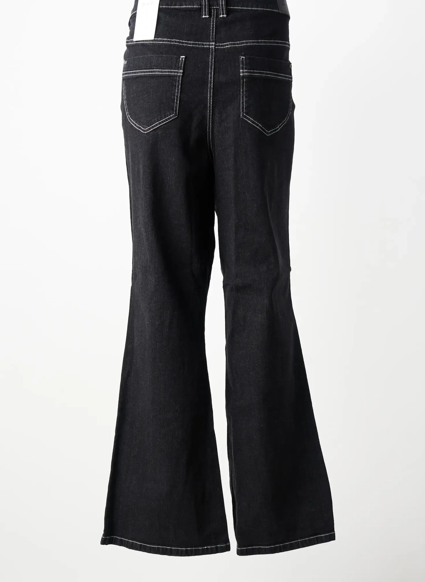 Jeans Bootcut Sheego Noir Taille Normale