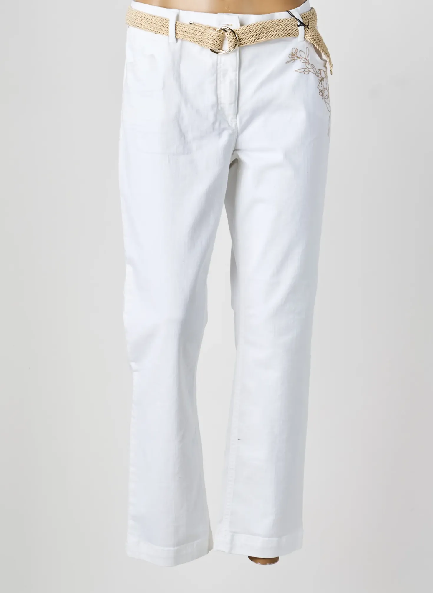 Jeans Coupe Droite Betty Barclay Beige Taille Normale