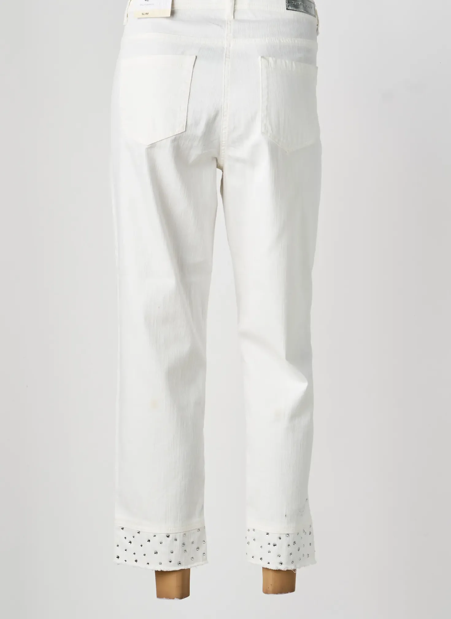 Jeans Coupe Droite Betty Barclay Beige Taille Normale