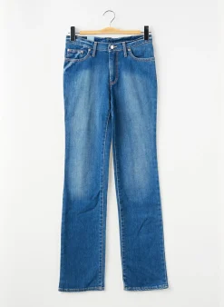 Jeans Coupe Droite Cimarron Bleu
