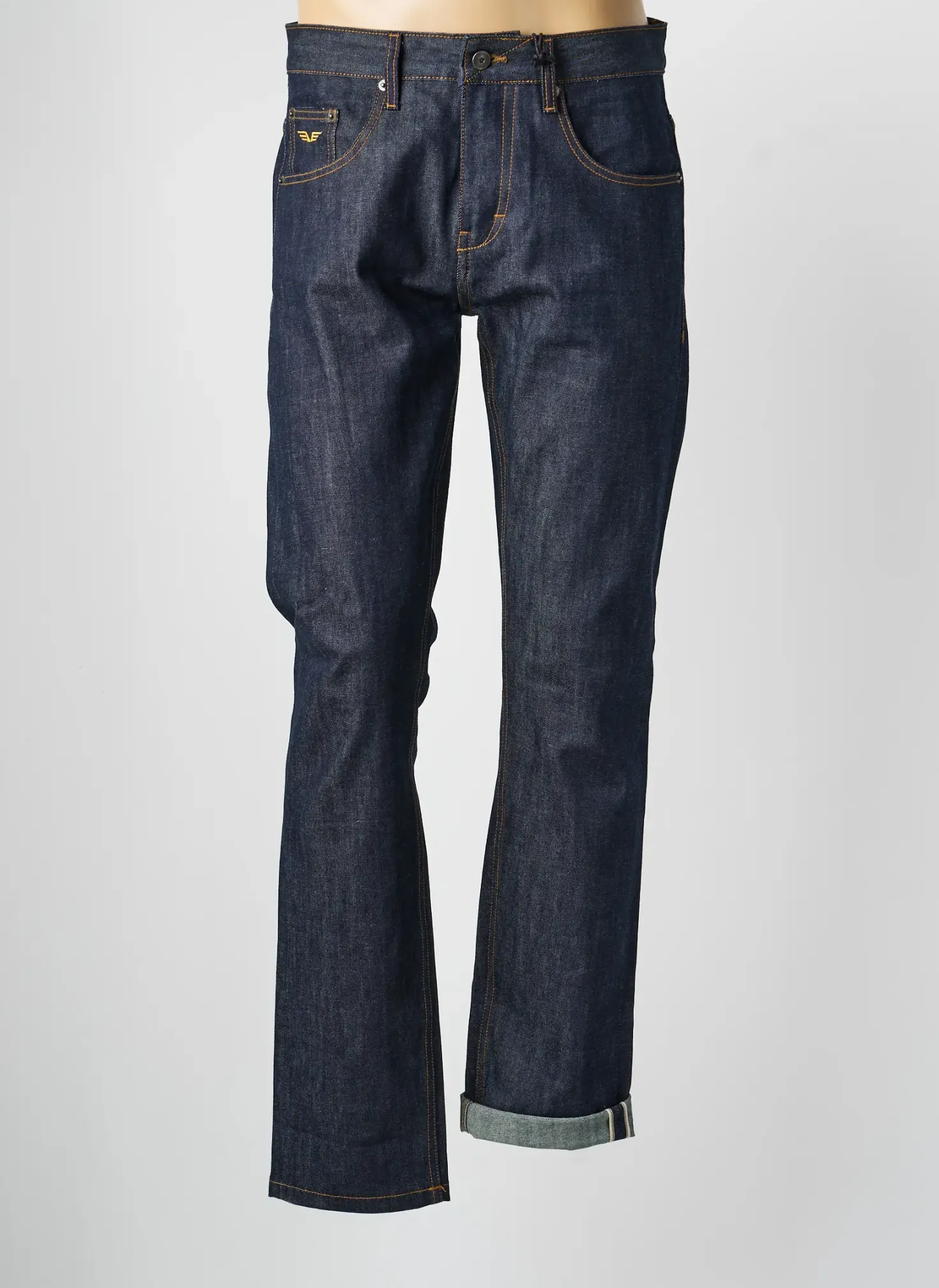 Jeans Coupe Droite Daytona Bleu Taille Normale