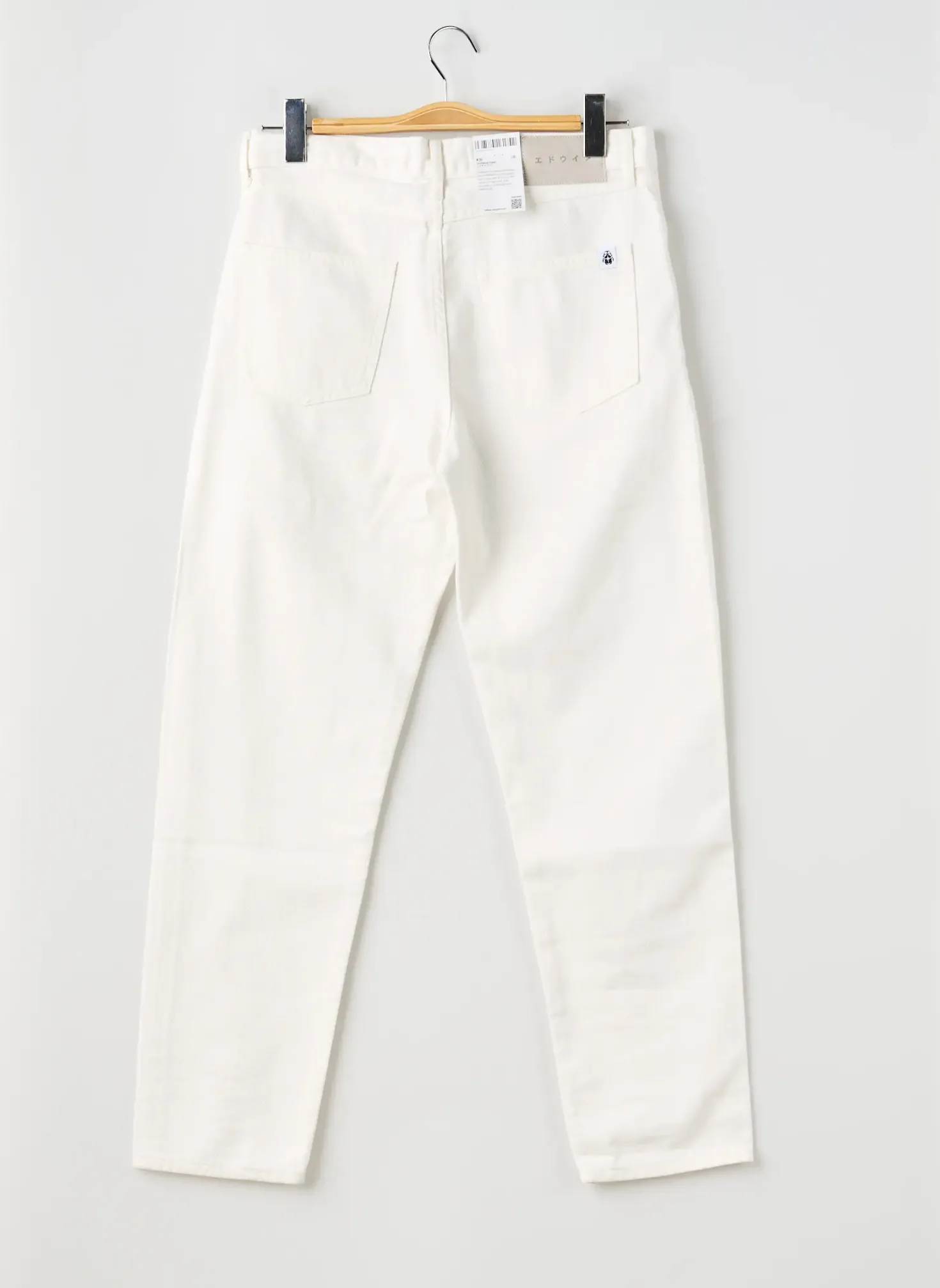 Jeans Coupe Droite Edwin Blanc Taille Normale