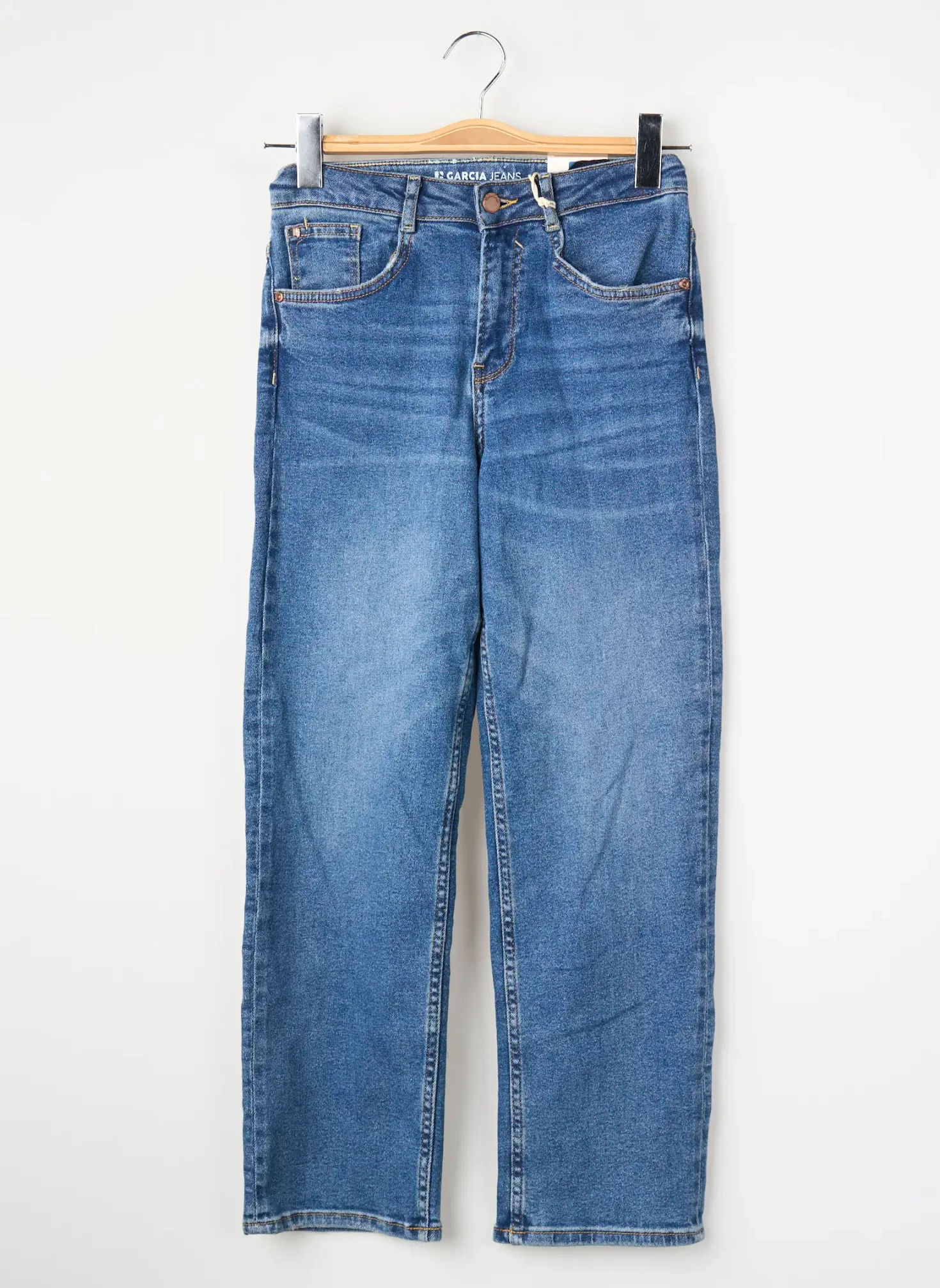 Jeans Coupe Droite Garcia Bleu