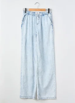 Jeans Coupe Droite Garcia Bleu Taille Ajustable