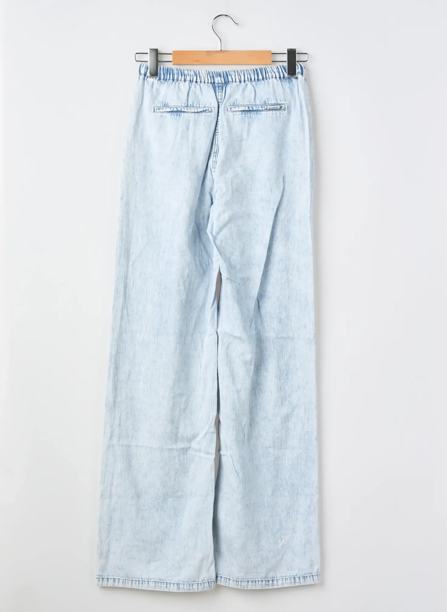 Jeans Coupe Droite Garcia Bleu Taille Ajustable
